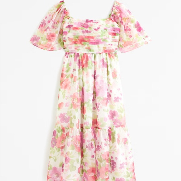 Abercrombie & Fitch Dresses & Skirts - Abercrombie & Fitch Emerson Angel Sleeve Midi Dress (M)